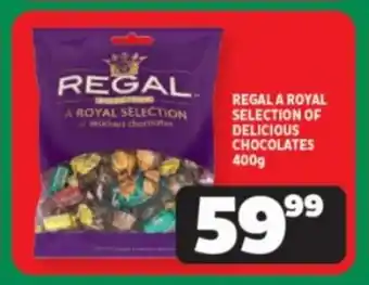 Usave REGAL A ROYAL SELECTION OF DELICIOUS CHOCOLATES 400g offer