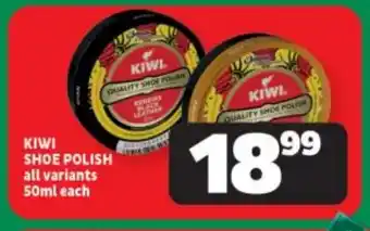 Usave KIWI SHOE POLISH all variants 50ml each offer