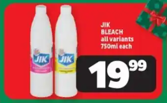 Usave JIK BLEACH all variants 750ml each offer