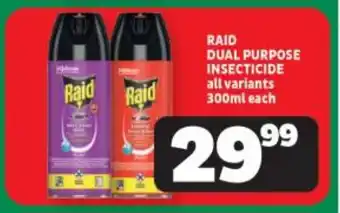 Usave RAID DUAL PURPOSE INSECTICIDE all variants 300ml each offer