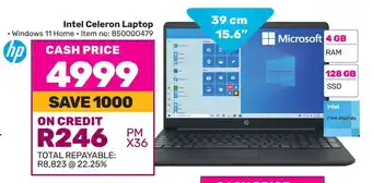 Game HP Intel Celeron Laptop offer