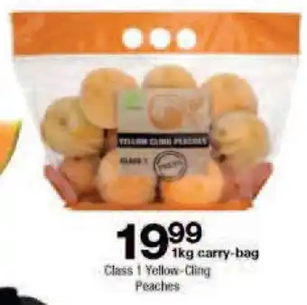 Class 1 Yellow-Cling Peaches