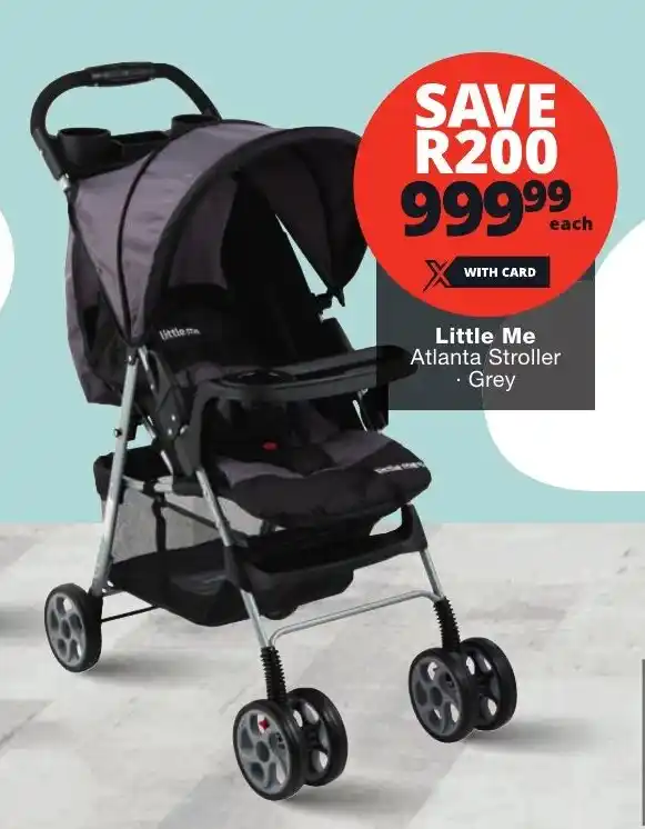 Little me best sale stroller checkers