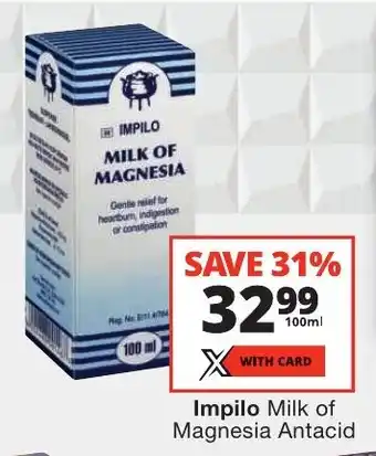 Impilo Milk of Magnesia Antacid