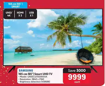 Makro SAMSUNG 165 cm (65") Smart UHD TV offer