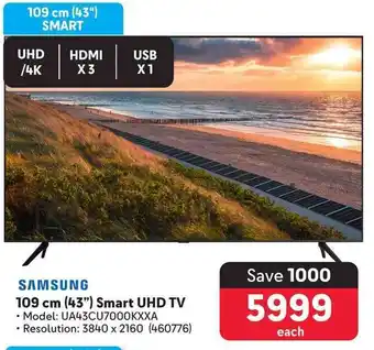 Makro SAMSUNG 109 cm (43") Smart UHD TV offer