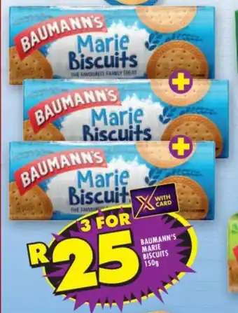 Shoprite BAUMANN'S MARIE BISCUITS 150g offer