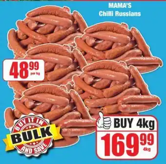 Boxer MAMA'S Chilli Russians per kg offer