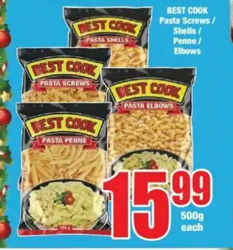Boxer BEST COOK Pasta Screws/Shells/Penne/Elbows offer