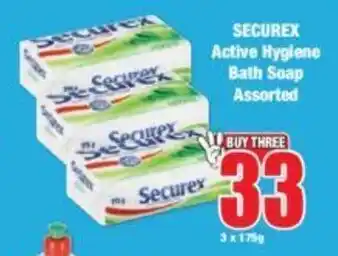 Boxer SECUREX Active Hygiene Bath Soap Assorted offer