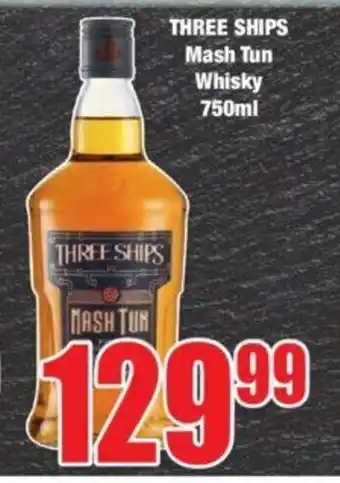 Boxer THREE SHIPS Mash Tun Whisky 750ml offer