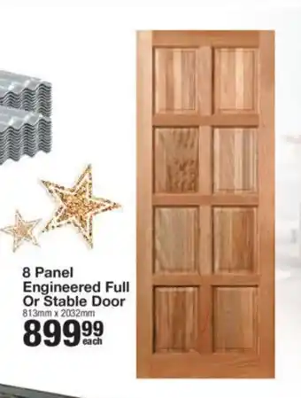 Build It 8 Panel Engineered Full Or Stable Door 813mm x 2032mm offer