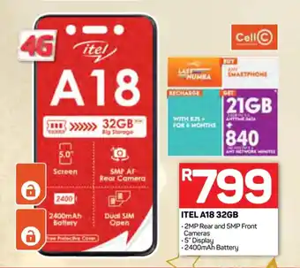 Pick n Pay Hypermarket ITEL A18 32GB offer