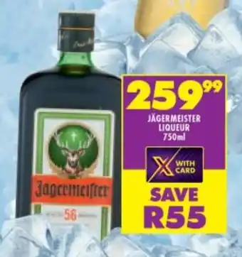 Shoprite Liquor JÄGERMEISTER LIQUEUR 750ml offer