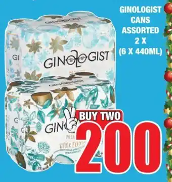 Boxer Liquors GINOLOGIST CANS ASSORTED 2X (6X440ML) offer
