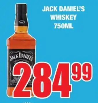 JACK DANIEL'S WHISKEY 750ML