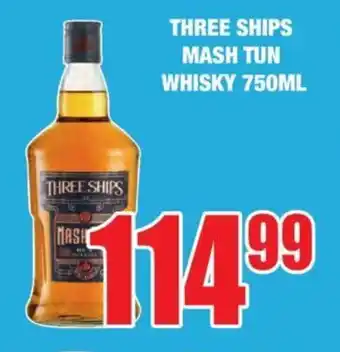 Boxer Liquors THREE SHIPS MASH TUN WHISKY 750ML offer