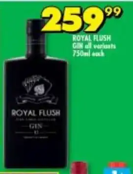 Shoprite Liquor ROYAL FLUSH GIN 750ML offer