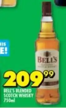 Shoprite Liquor BELL'S BLENDED SCOTCH WHISKY 750ml offer