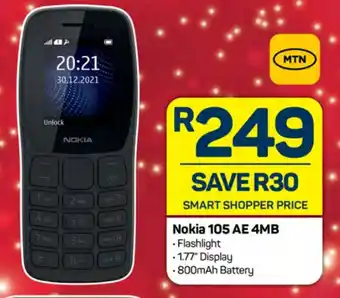 Pick n Pay Nokia 105 AE 4MB offer
