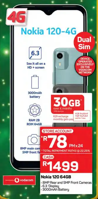 Pick n Pay Nokia 120 64GB offer