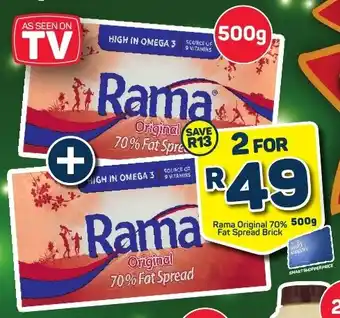 Pick n Pay Rama Original 70% Fat Spread Brick offer