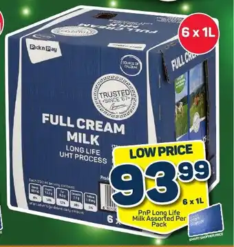 Pick n Pay PnP Long Life Milk Assorted Per Pack offer