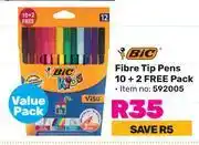 Game Bic fibre tip pens 10 + 2 free pack offer