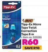 Game Bic tipp ex micro tape twist correction tape 8m offer