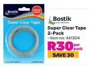 Game Bostik super clear tape 2 pack-per pack offer