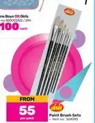 Game Dala paint brush sets-per pack offer