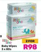 Game Little one baby wipes 3 x 80s-for 2 offer
