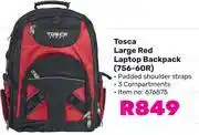 Game Tosca large red laptop backpack 756-60r offer