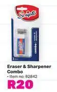 Scripto eraser & sharpener combo