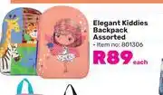 Game Elegant kiddies backpack assorted-each offer