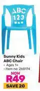 Game Sunny kids abc chair offer