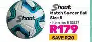 Game Shoot match soccer ball size 5 offer