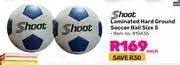 Game Shoot laminated hard ground soccer ball size 5-each offer