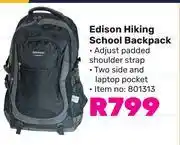Edison hiking school backpack
