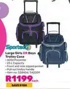 Game Sportec large girls or boys trolley case-each offer