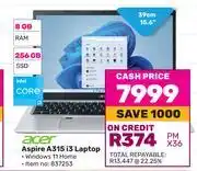 Game Acer 15.6(39cm) aspire a315 i3 laptop offer