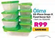 Game Otima 22 piece snap it food saver set offer