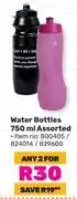 Game Water bottles assorted-for any 2 x 750ml offer