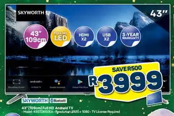 Pick n Pay SKYWORTH 43" (109cm) Full HD Android TV offer