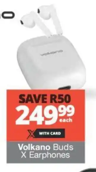 Checkers Volkano Buds X Earphones offer