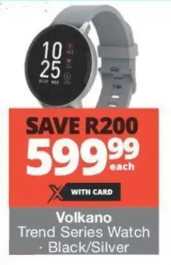 Checkers Volkano Trend Series Watch Black/Silver offer