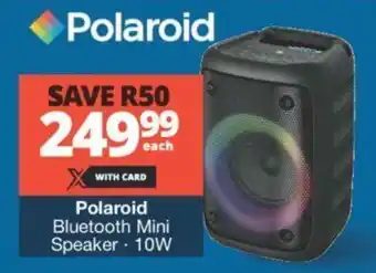 Checkers Polaroid Bluetooth Mini Speaker 10W offer