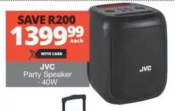 Checkers JVC Party Speaker 40W offer