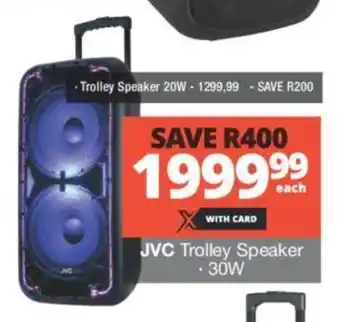 Checkers JVC Trolley Speaker 30W offer