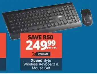 Xceed Byte Wireless Keyboard & Mouse Set